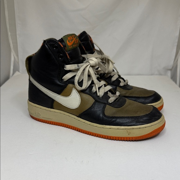 Nike Black and Olive High Top Sneakers - Picture 1 of 6